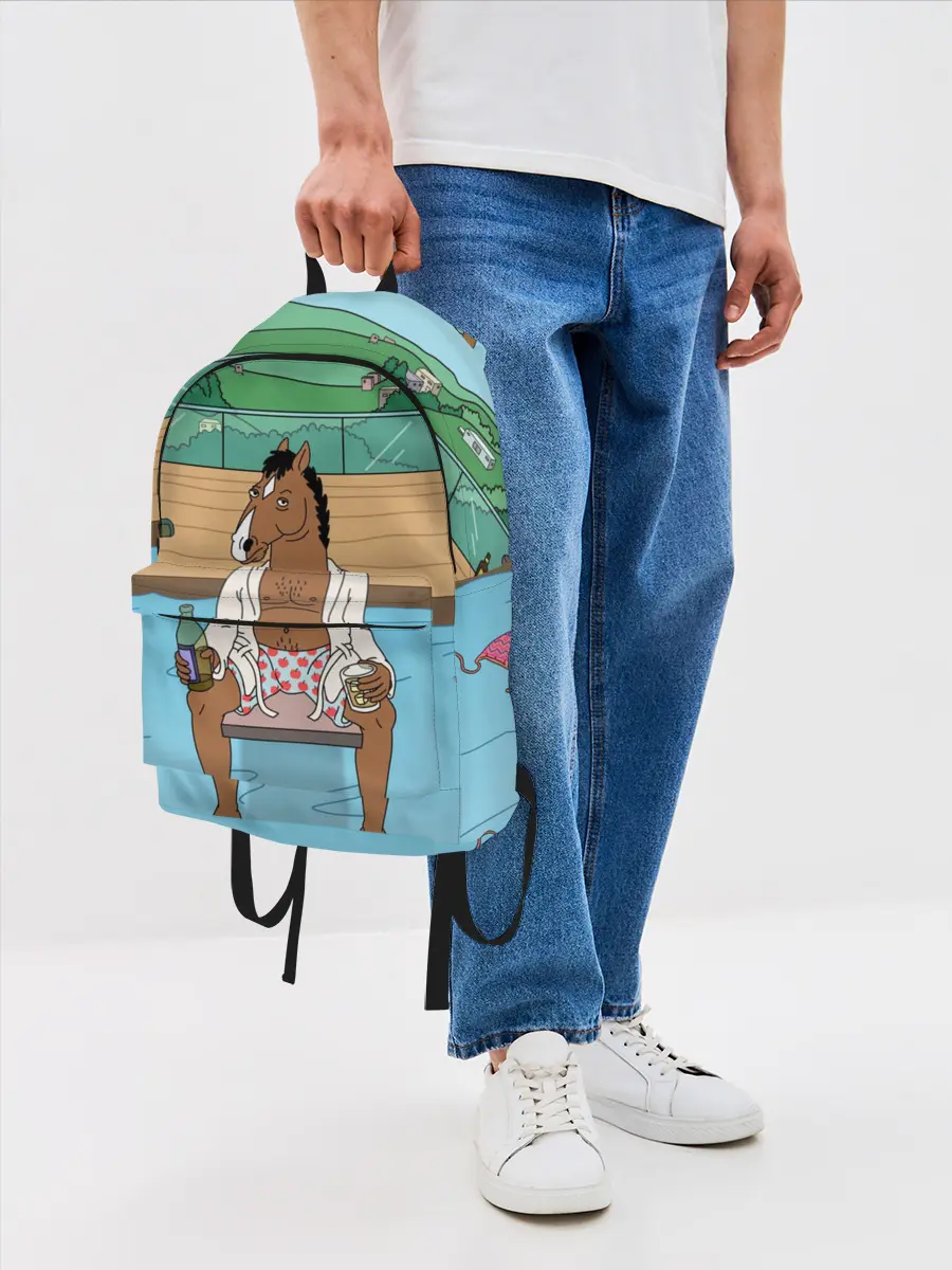 Рюкзак джинсовый / Конь БоДжек