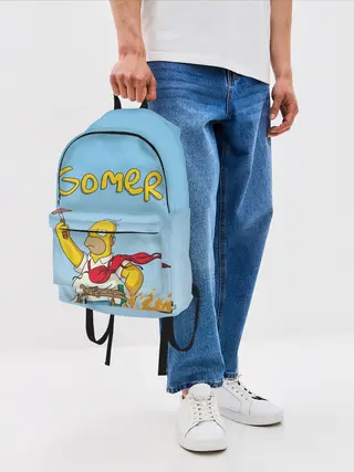 Рюкзак джинсовый / Гомер