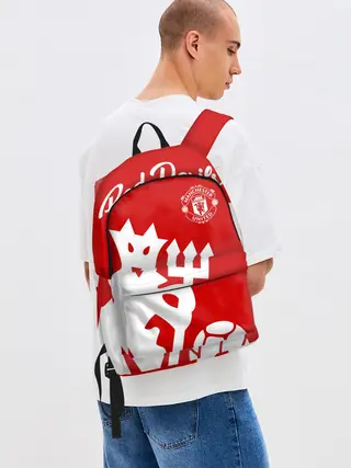 Рюкзак джинсовый / Манчестер Юнайтед