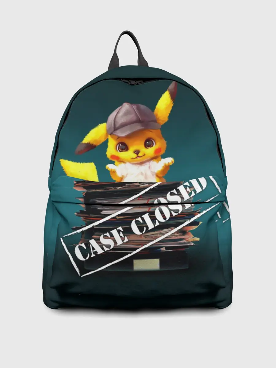 Рюкзак джинсовый / Дело закрыто покемоном