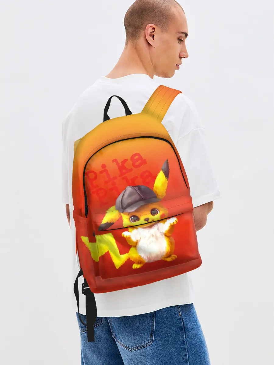 Рюкзак джинсовый / Пика - пика оранжевый