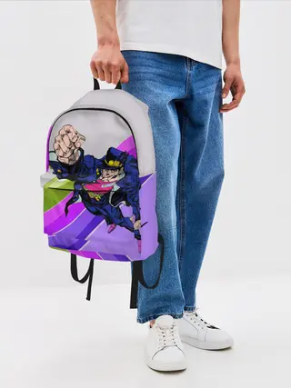 Рюкзак джинсовый / Jojo Jotaro