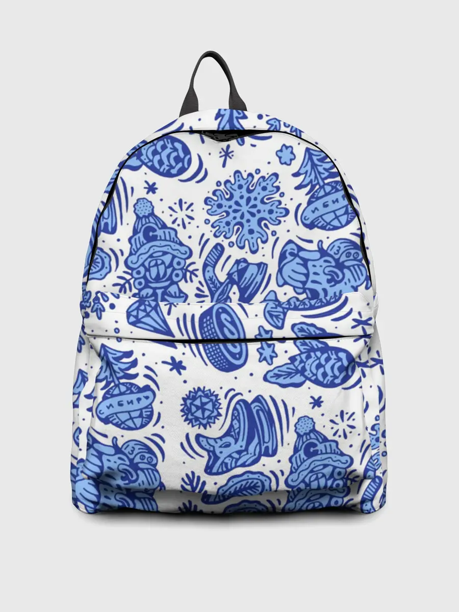 Рюкзак джинсовый / Сибирская гжель