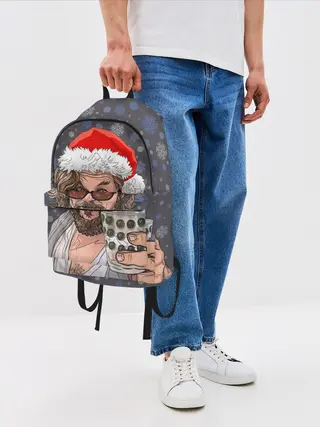 Рюкзак джинсовый / Лебовски Санта