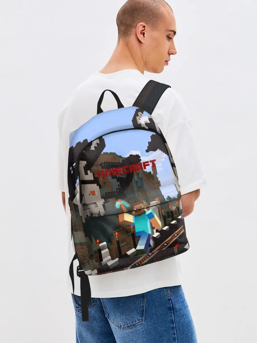 Рюкзак джинсовый / Minecraft