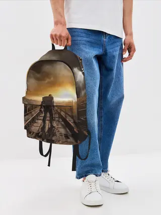 Рюкзак джинсовый / Metro 2033 постапокалипсис