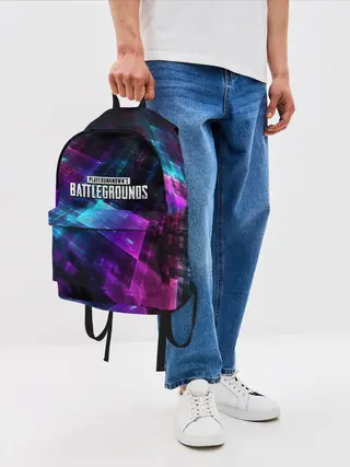 Рюкзак джинсовый / Pubg neon style 2019
