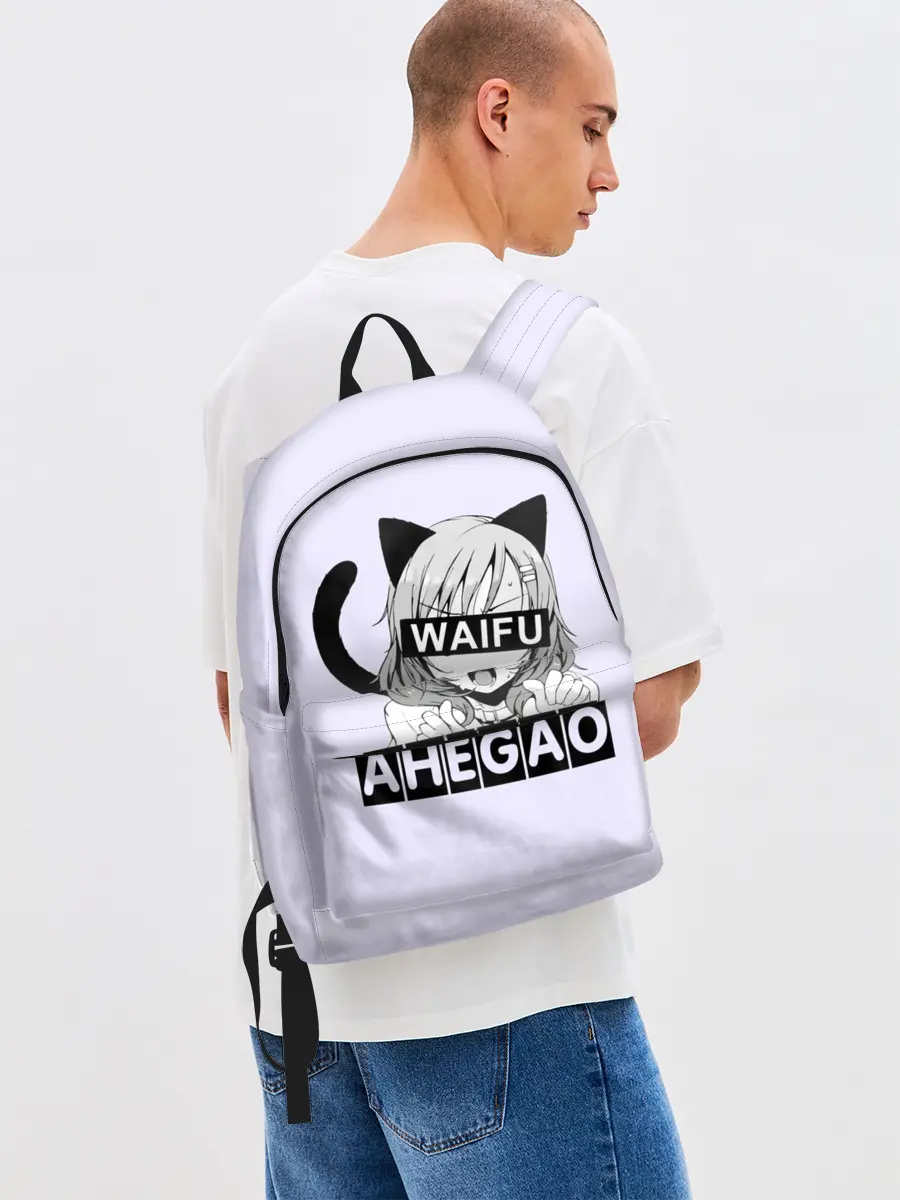 Рюкзак джинсовый / Ahegao Waifu