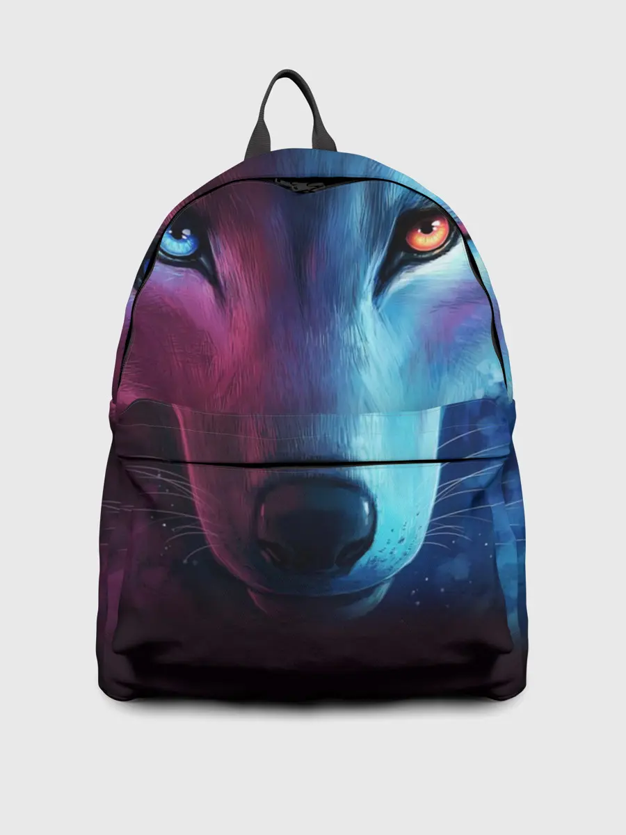 Рюкзак джинсовый / NEON WOLF | НЕОНОВЫЙ ВОЛК
