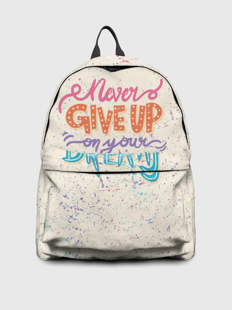 Рюкзак джинсовый / Никогда не сдавайся