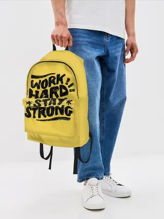 Рюкзак джинсовый / Work hard