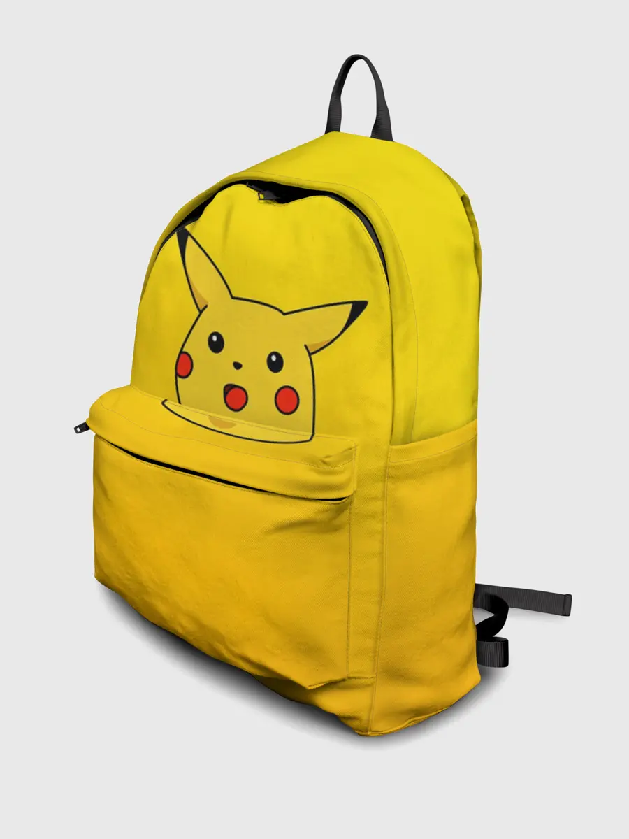 Рюкзак джинсовый / Покемоны. Удивленный Пикачу