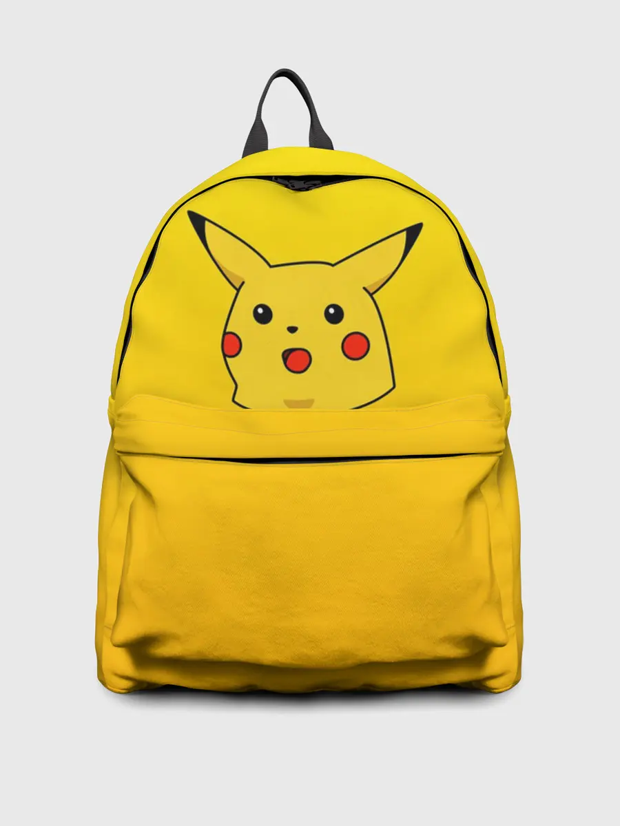 Рюкзак джинсовый / Покемоны. Удивленный Пикачу