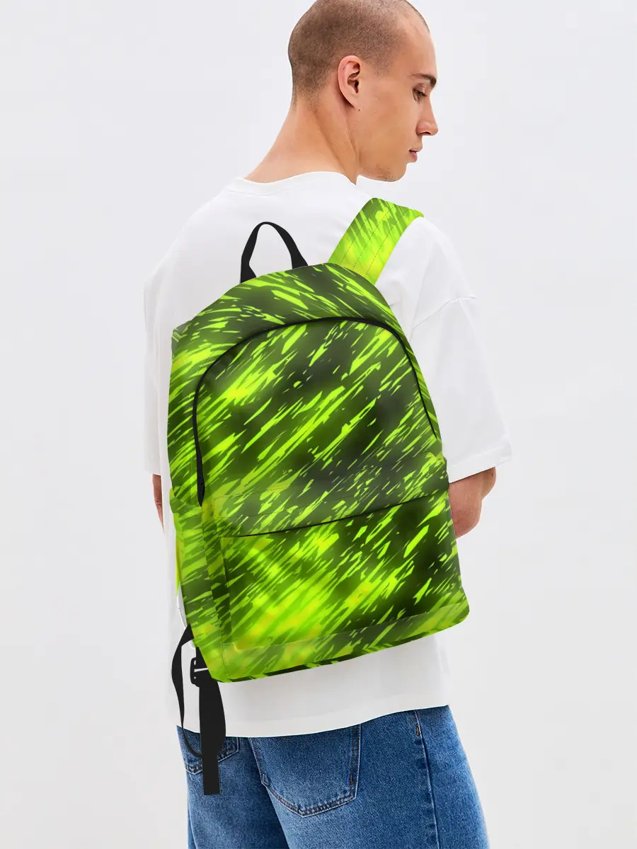 Рюкзак джинсовый / ЗЕЛЕНЫЙ ОГОНЬ