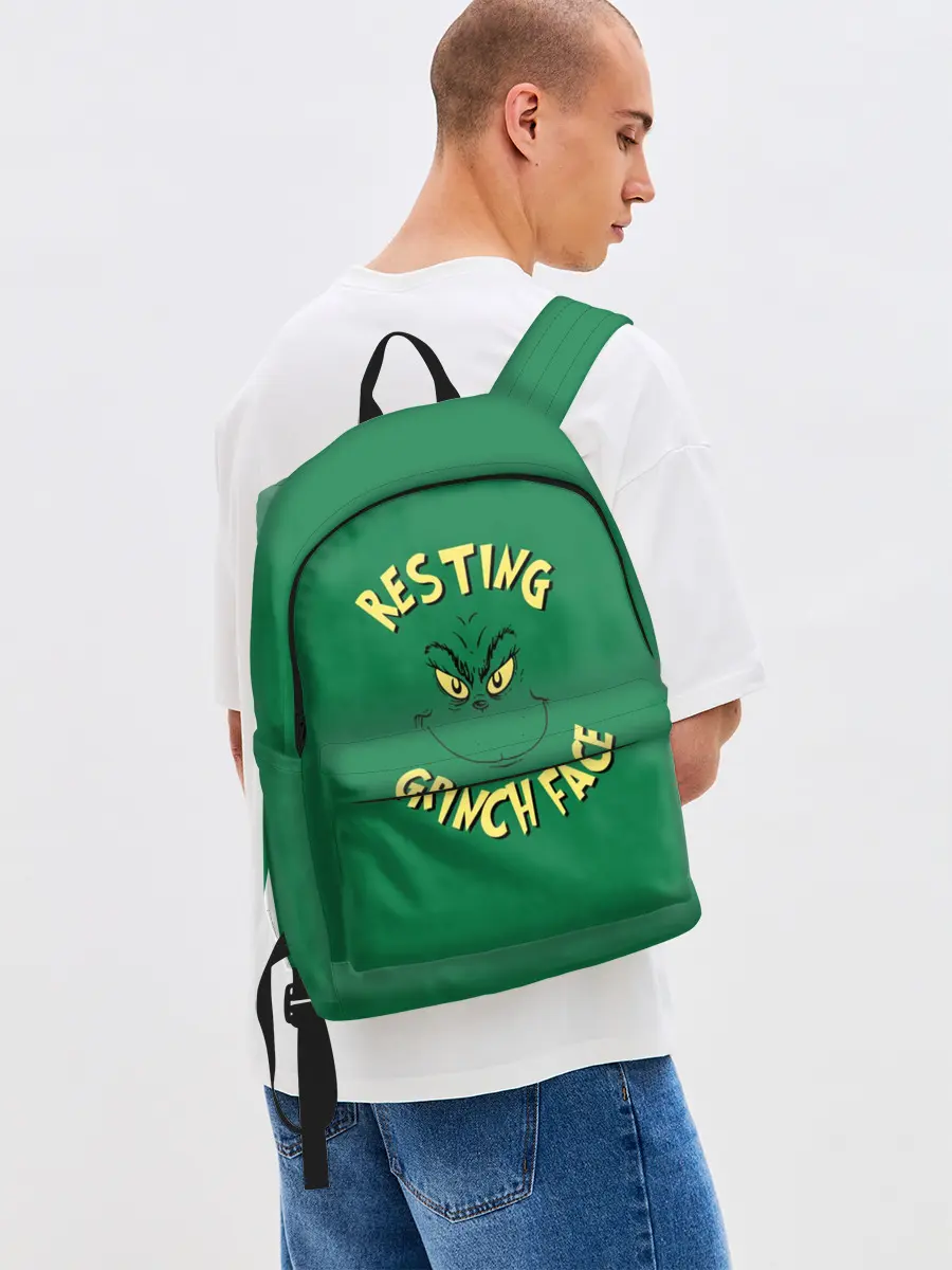 Рюкзак джинсовый / Resting Grinch Face
