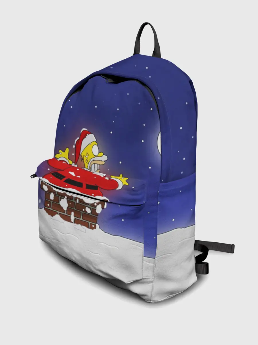 Рюкзак джинсовый / Гомер Санта Клаус