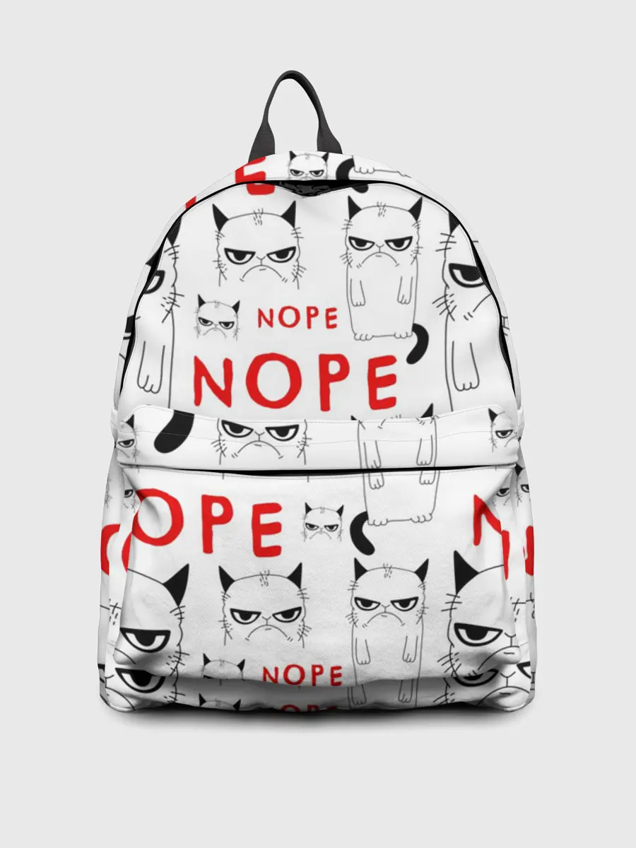 Рюкзак джинсовый / Grumpy Cat. Nope!