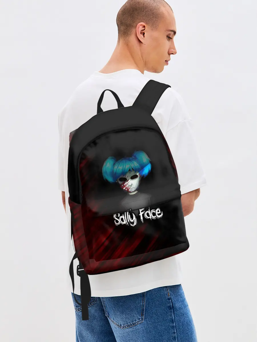 Рюкзак джинсовый / Sally Face окровавленное лицо