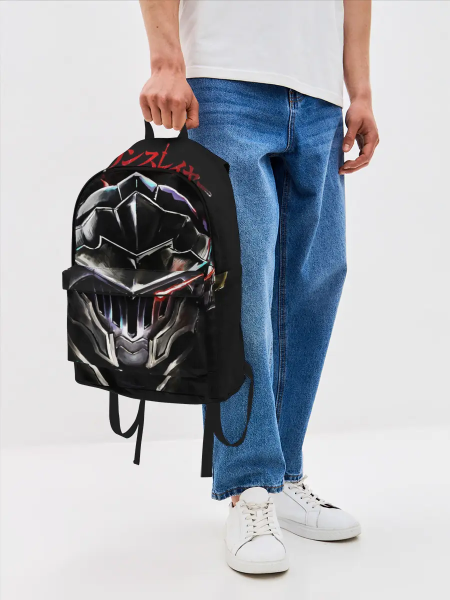 Рюкзак джинсовый / Маска Убийцы Гоблинов в тени