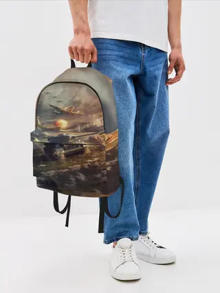 Рюкзак джинсовый / Танки