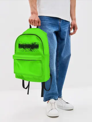 Рюкзак джинсовый / Гранж зеленый