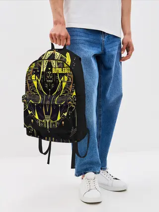 Рюкзак джинсовый / Автобот Бамблби