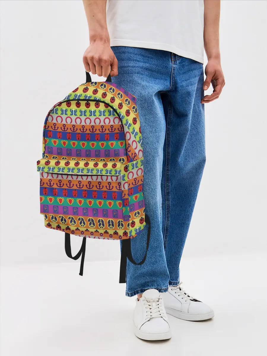 Рюкзак джинсовый / JoJos Bizarre Adventure Logo