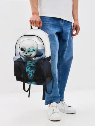 Рюкзак джинсовый / Скелет