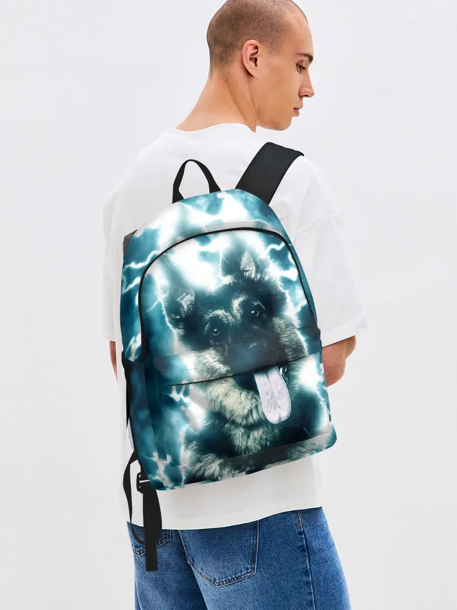 Рюкзак джинсовый / Немецкая овчарка