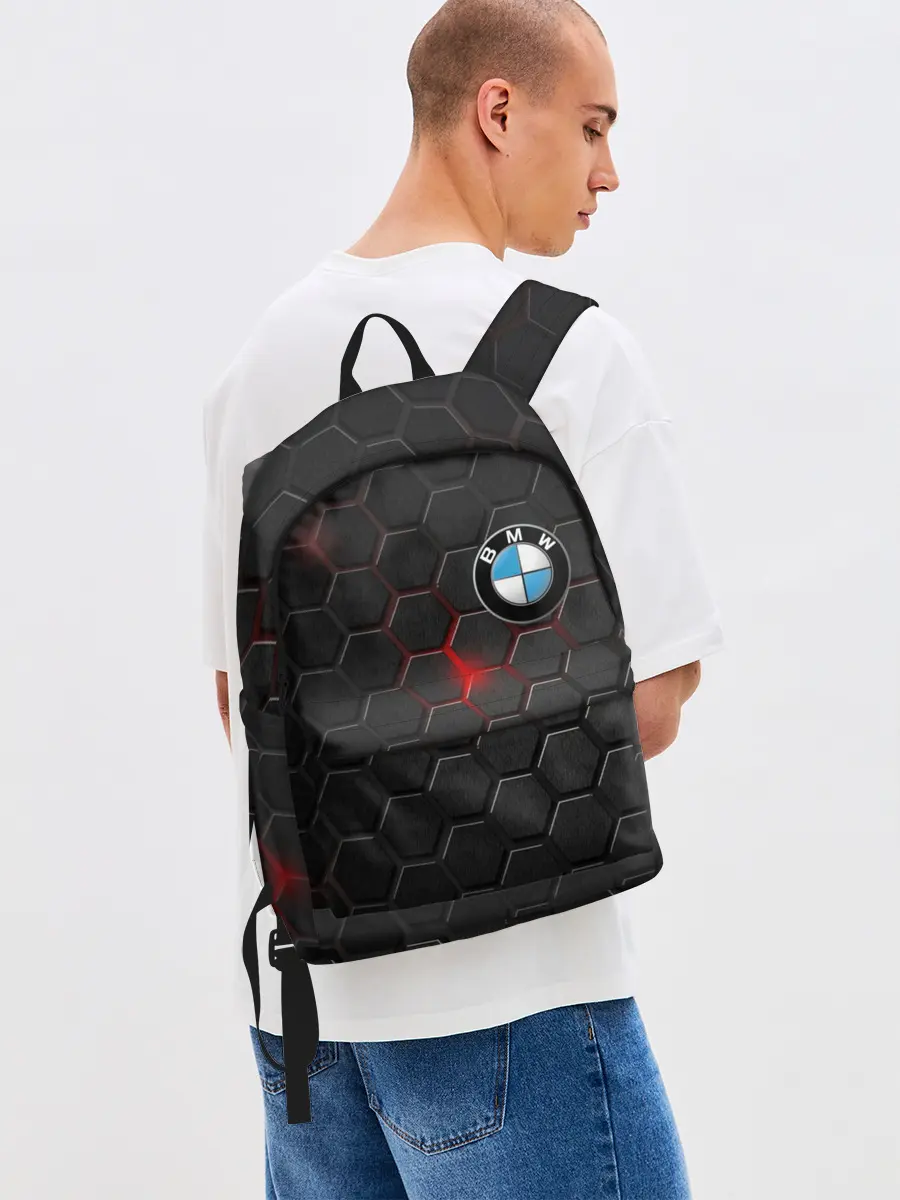 Рюкзак джинсовый / Карбон и BMW