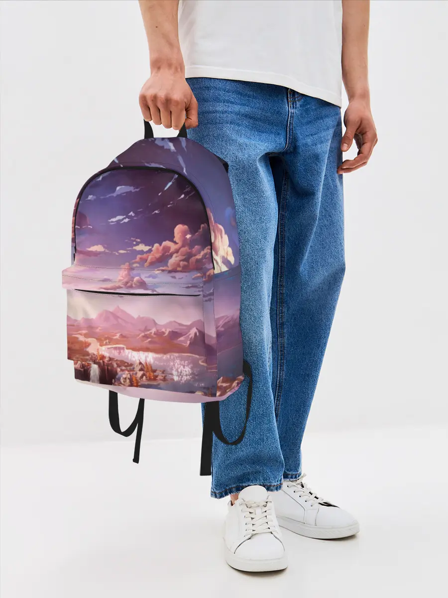 Рюкзак джинсовый / Фантастический закат