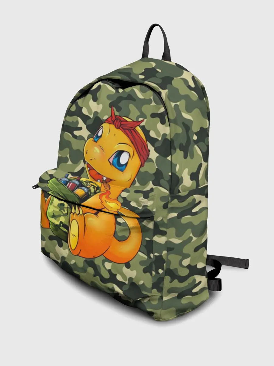 Рюкзак джинсовый / Покемон Чармандер