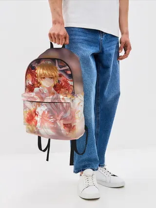 Рюкзак джинсовый / БЕЗДОМНЫЙ БОГ. Юкинэ в цветах