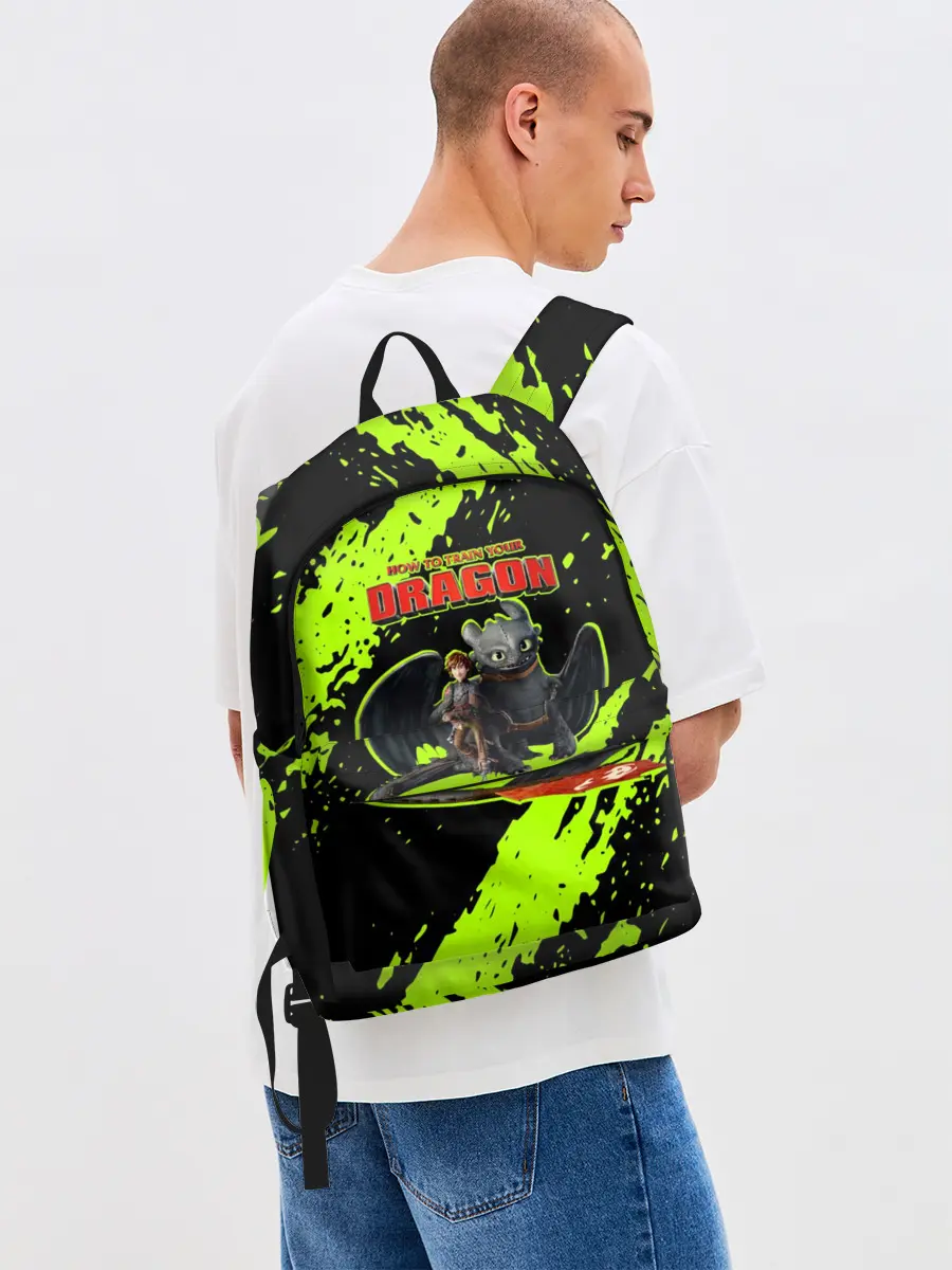 Рюкзак джинсовый / Как приручить дракона