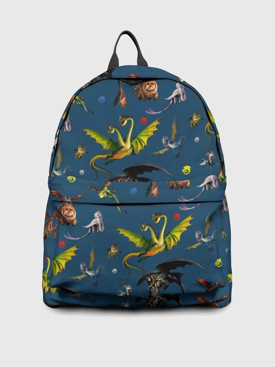 Рюкзак джинсовый / Как приручить дракона