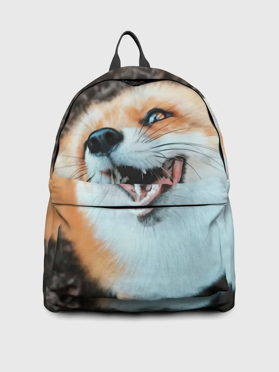 Рюкзак джинсовый / Довольная лиса