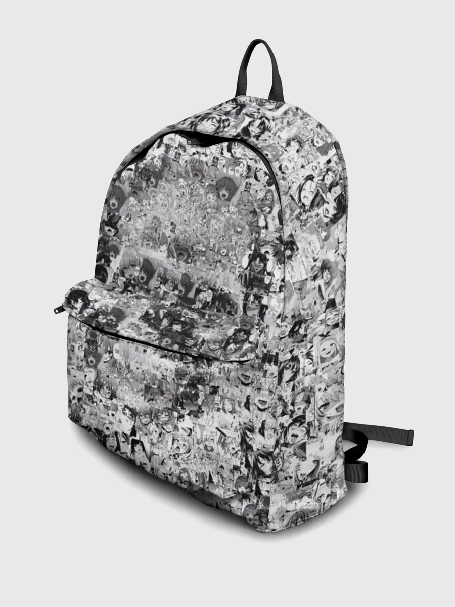 Рюкзак джинсовый / Череп из ахегао