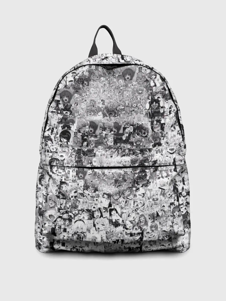 Рюкзак джинсовый / Череп из ахегао