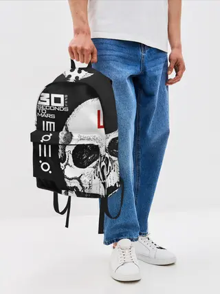 Рюкзак джинсовый / 30 Seconds to Mars