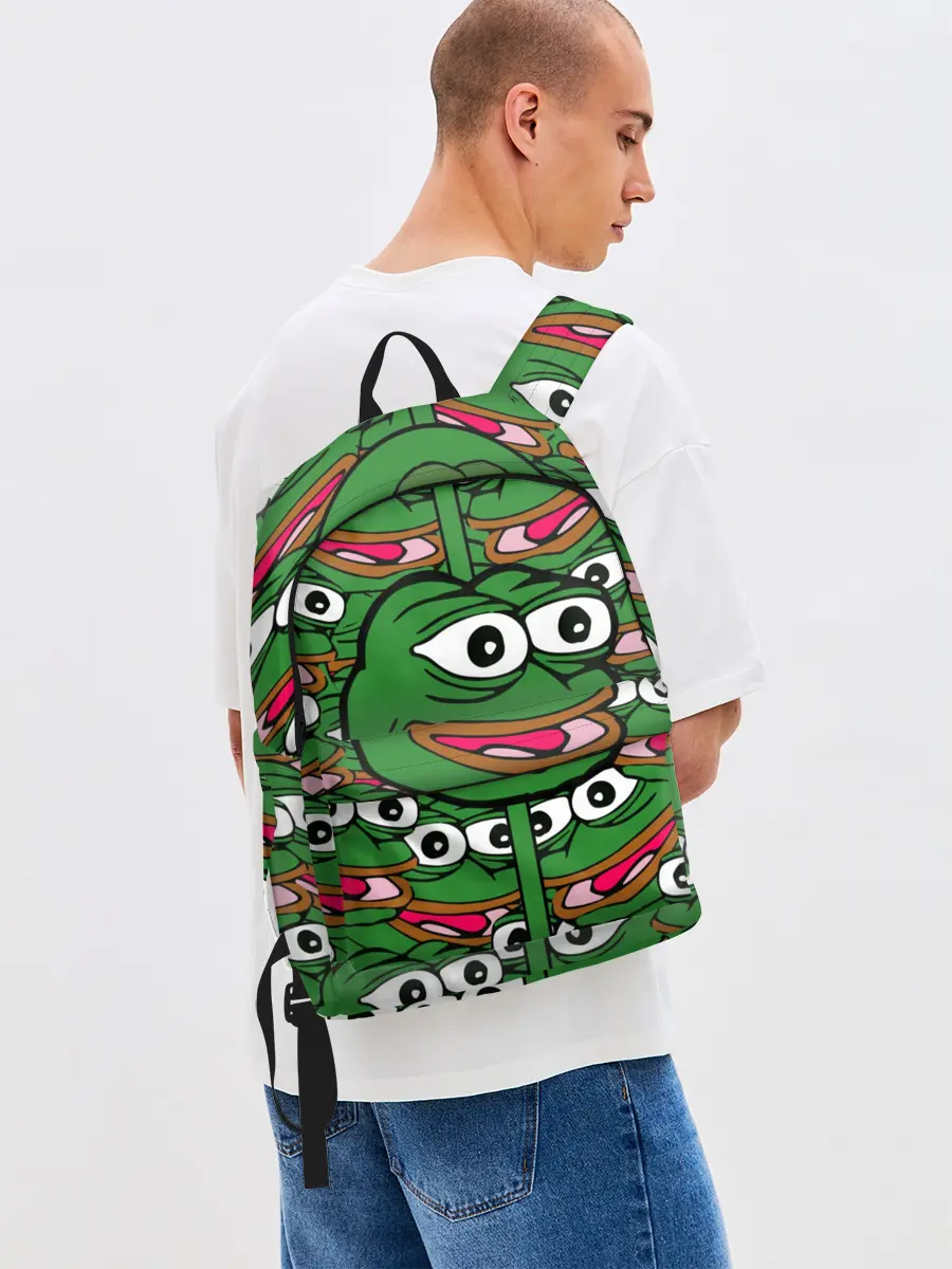 Рюкзак джинсовый / Good / Sad frog