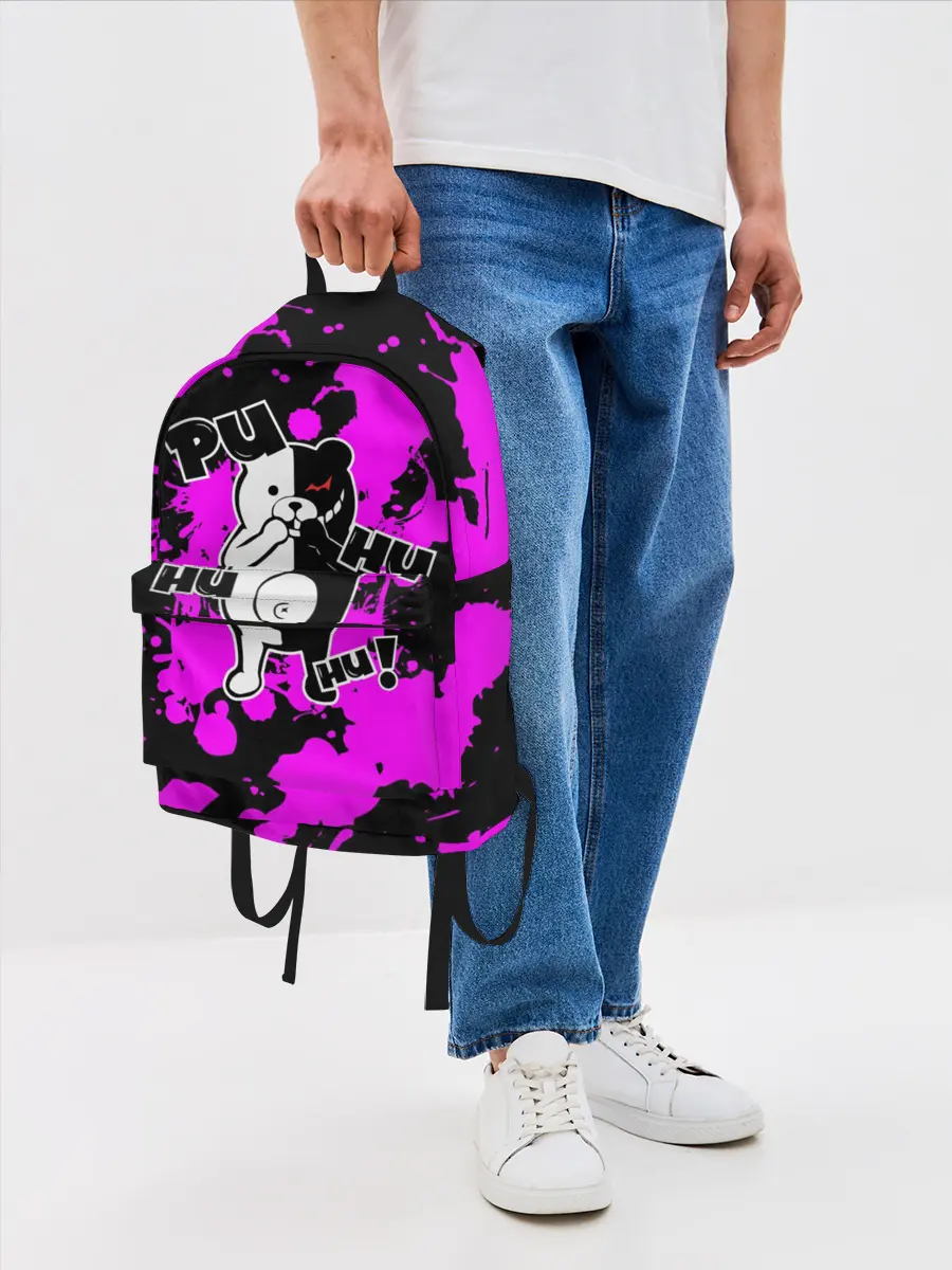 Рюкзак джинсовый / MONOKUMA Puhuhuhu