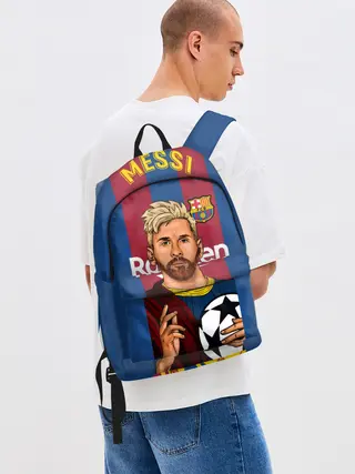 Рюкзак джинсовый / Месси Бог