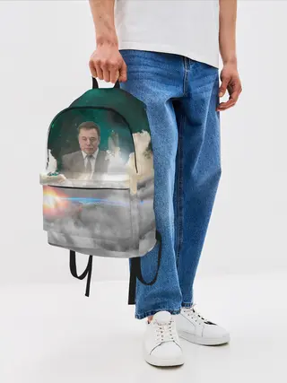Рюкзак джинсовый / Elon Musk Thinker