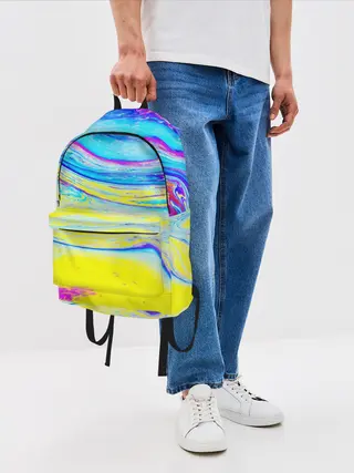 Рюкзак джинсовый / Разводы красок