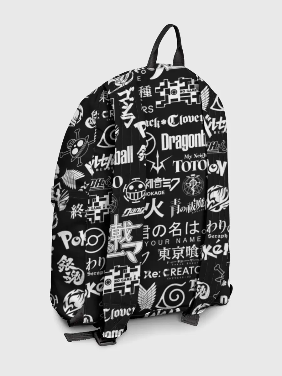 Рюкзак джинсовый / ЛОГО АНИМЕ МУЛЬТФИЛЬМОВ