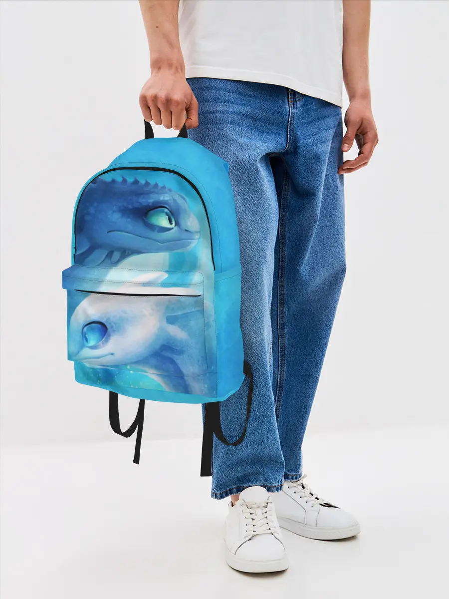 Рюкзак джинсовый / как приручить дракона