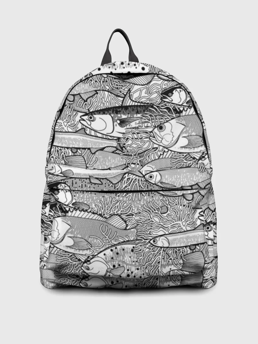 Рюкзак джинсовый / Рыбы