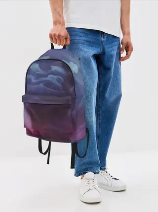 Рюкзак джинсовый / Футболка Smoke