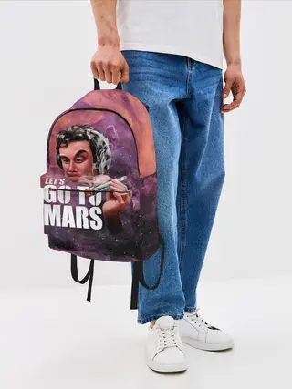 Рюкзак джинсовый / Elon Musk Space Илон Маск