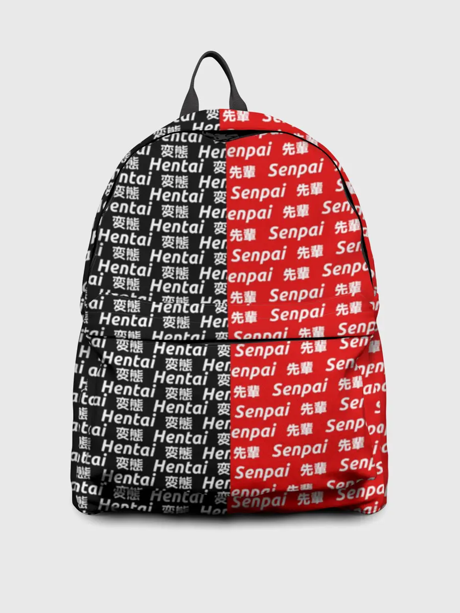 Рюкзак джинсовый / SENPAI x HENTAI